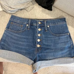 Madewell High Rise Denim Shorts